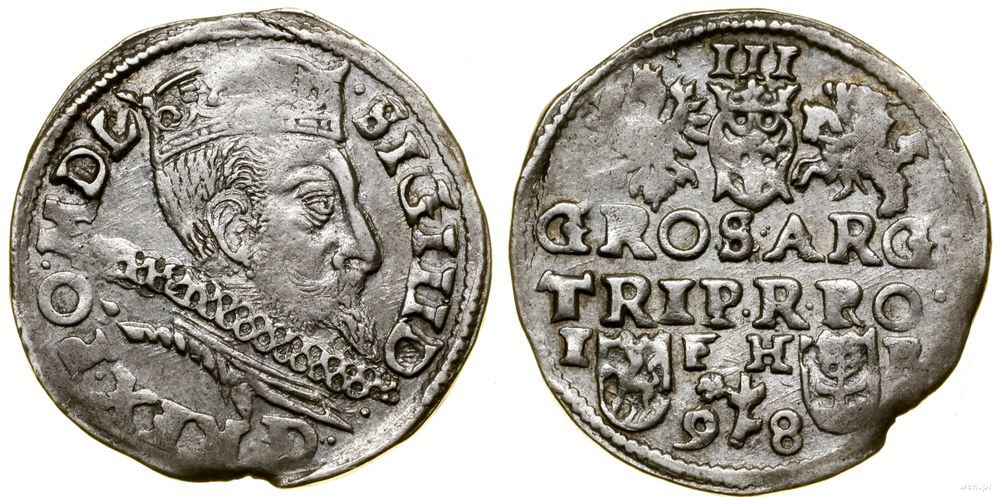 Polska, trojak, 1598