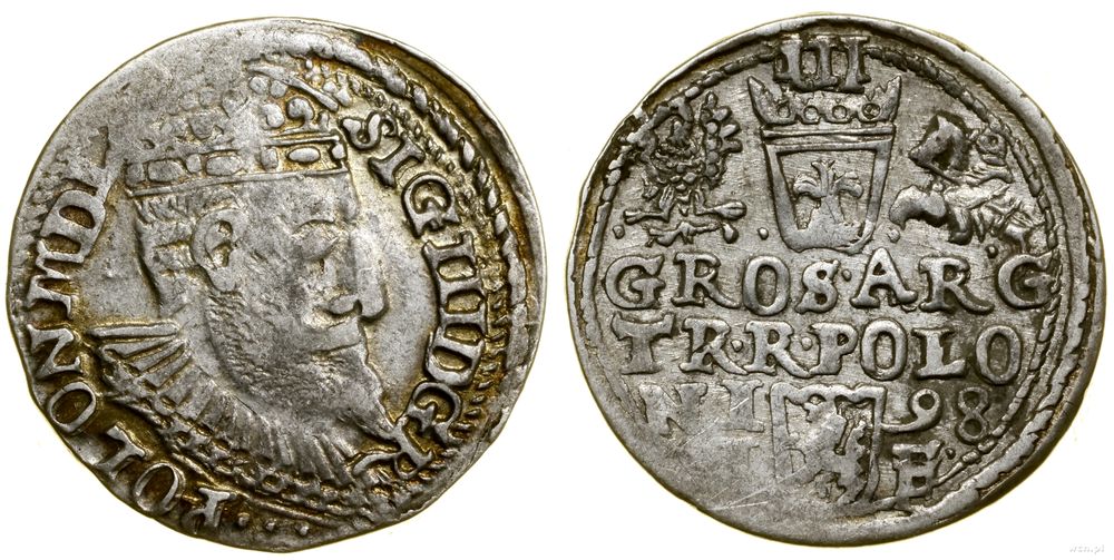 Polska, trojak, 1598