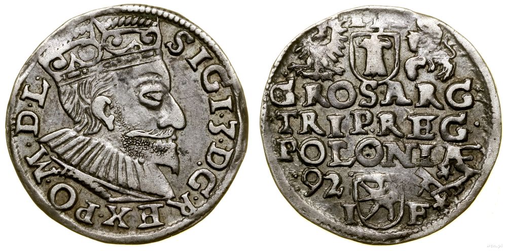 Polska, trojak, 1592