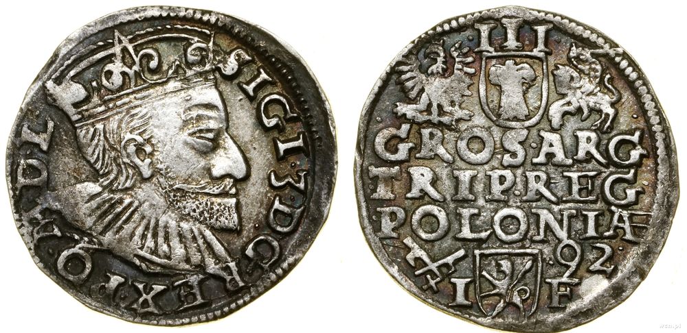 Polska, trojak, 1592
