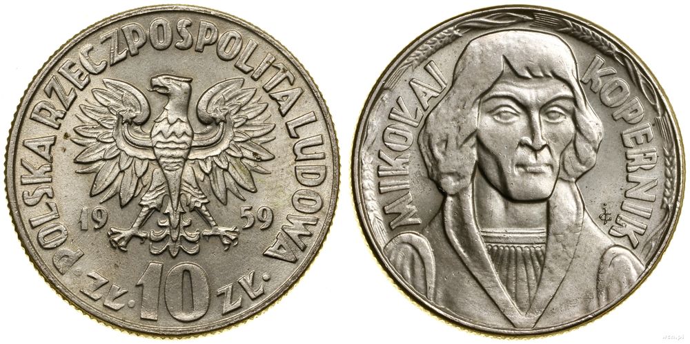 Polska, 10 złotych, 1959