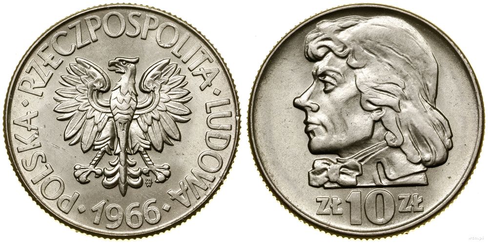 Polska, 10 złotych, 1966