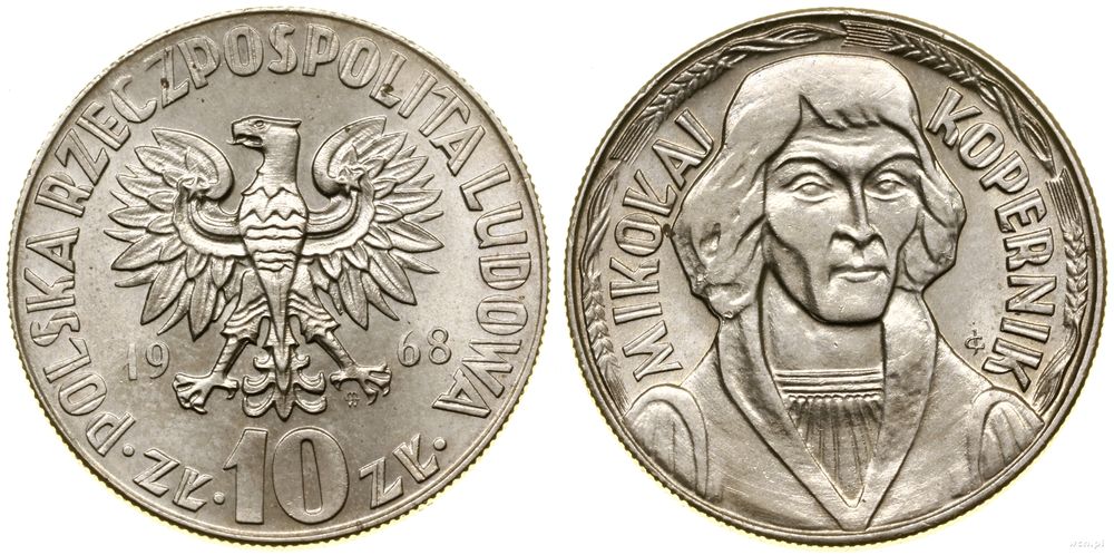 Polska, 10 złotych, 1968