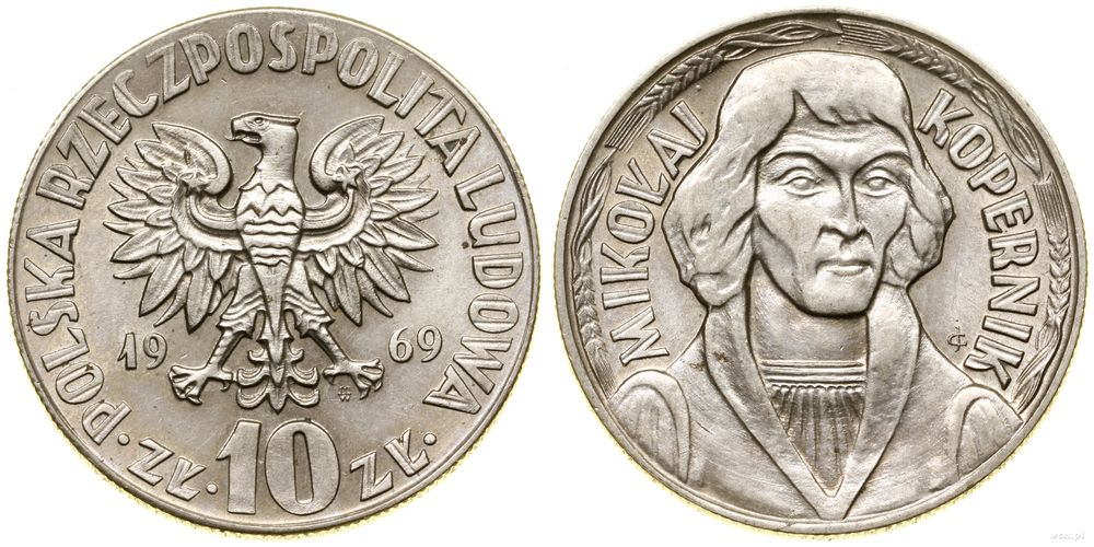 Polska, 10 złotych, 1969