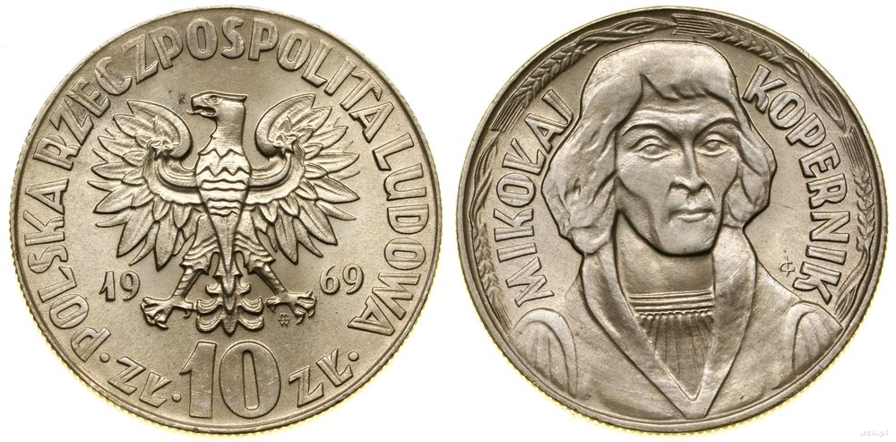 Polska, 10 złotych, 1969