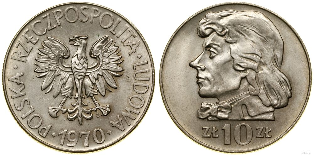 Polska, 10 złotych, 1970