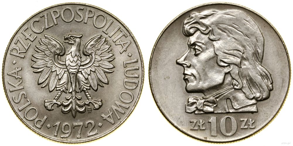 Polska, 10 złotych, 1972