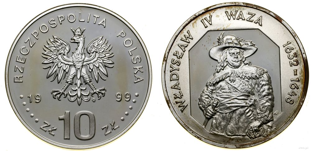 Polska, 10 złotych, 1999