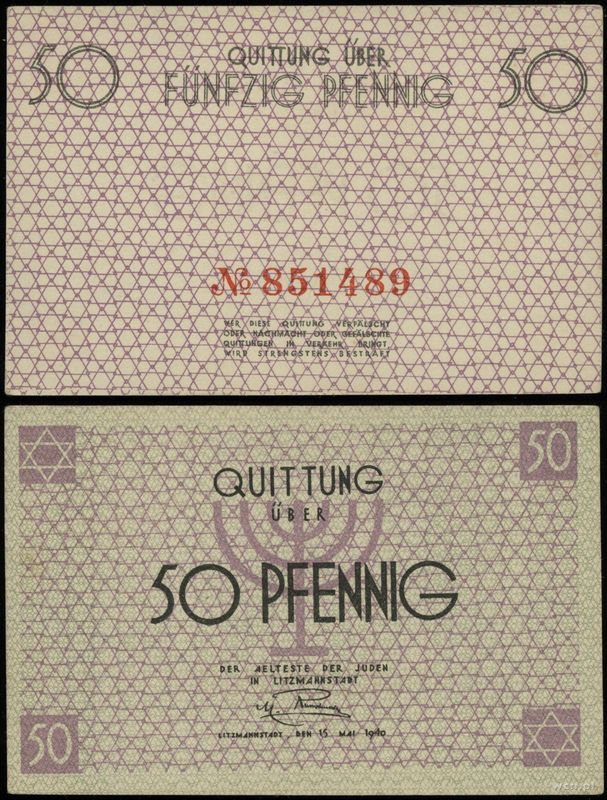 Polska, 50 fenigów, 15.05.1940