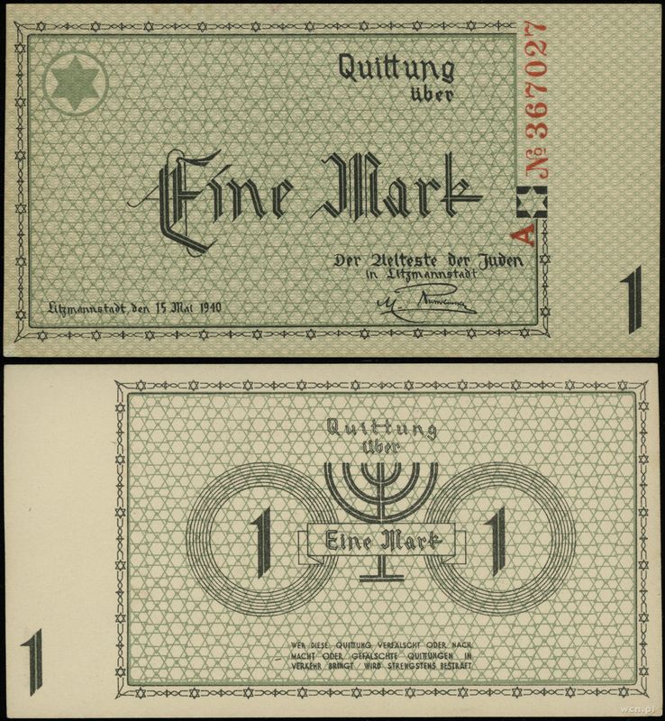 Polska, 1 marka, 15.05.1940