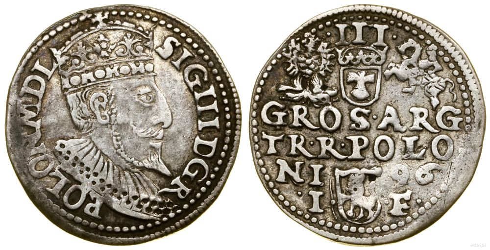Polska, trojak, 1596