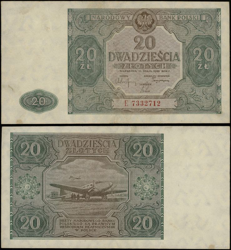 Polska, 20 złotych, 15.05.1946