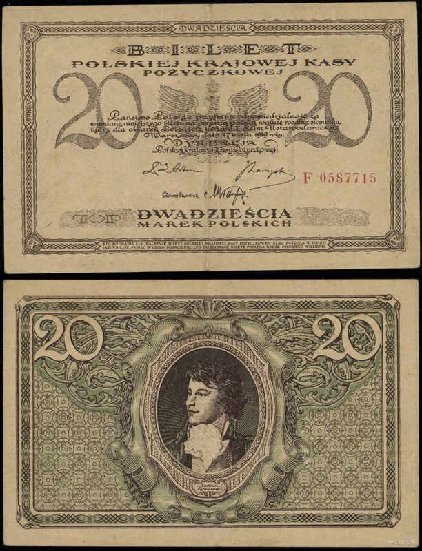 Polska, 20 marek polskich, 17.05.1919