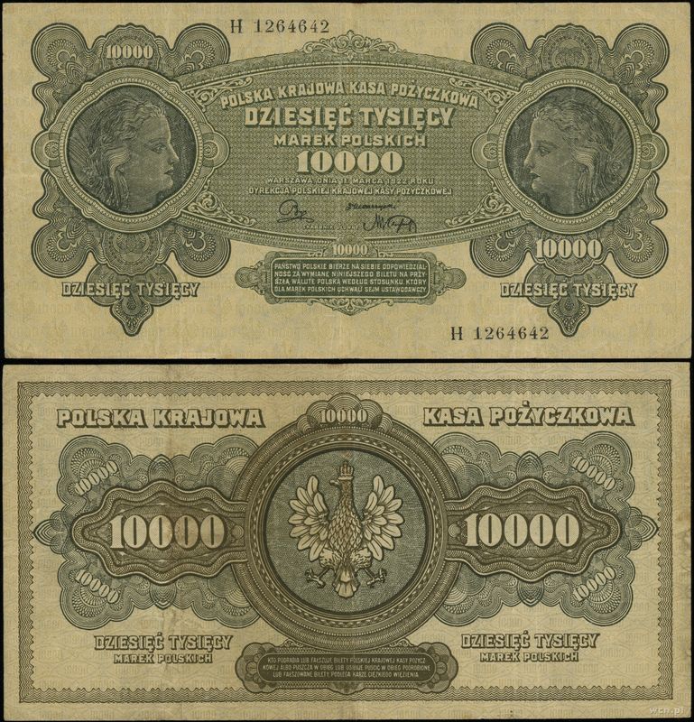 Polska, 10.000 marek polskich, 11.03.1922