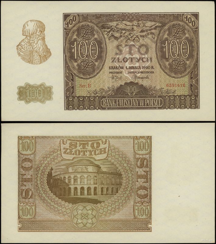 Polska, 100 złotych, 1.03.1940