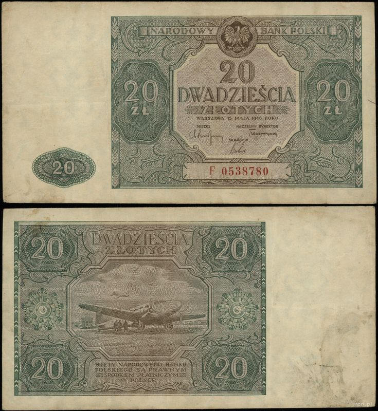 Polska, 20 złotych, 15.05.1946