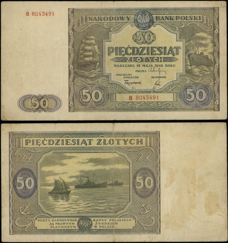 Polska, 50 złotych, 15.05.1946
