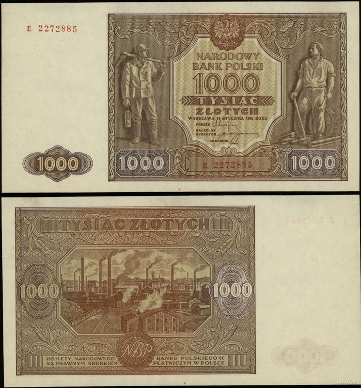 Polska, 1.000 złotych, 15.01.1946