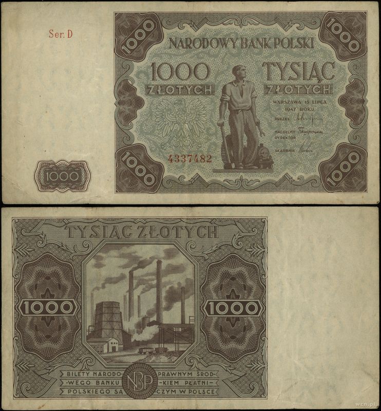 Polska, 1.000 złotych, 15.07.1947
