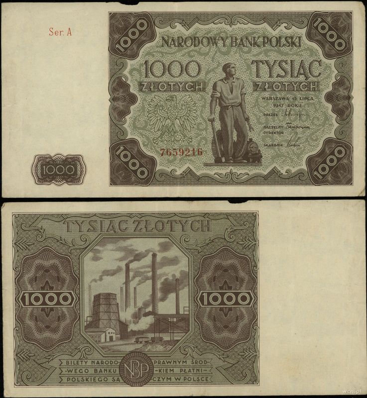 Polska, 1.000 złotych, 15.07.1947