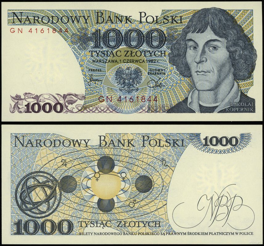 Polska, 1.000 złotych, 1.06.1982