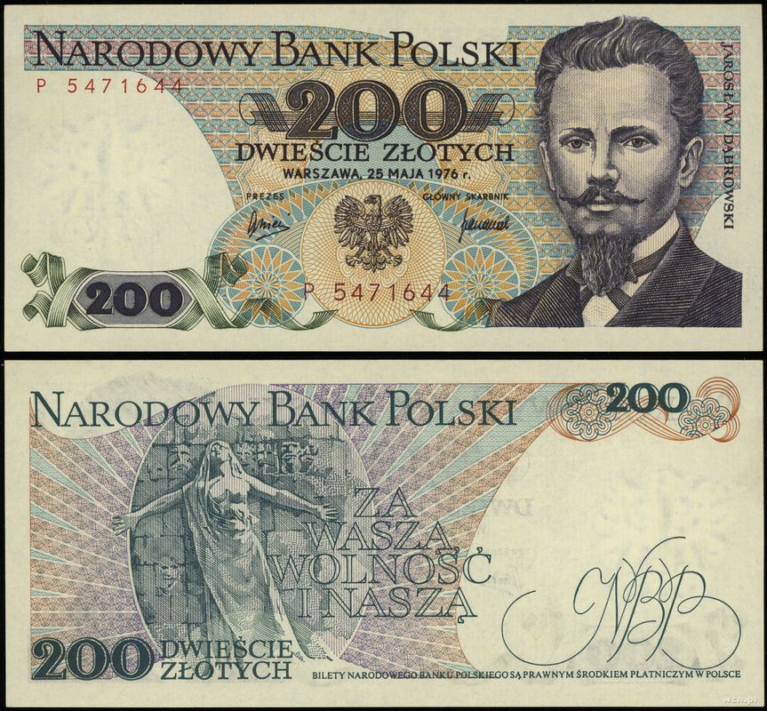 Polska, 200 złotych, 25.05.1976