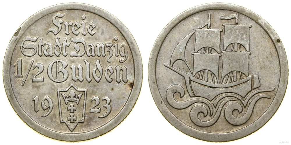 Polska, 1/2 guldena, 1923