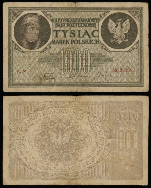 Polska, 1.000 marek polskich, 17.05.1919