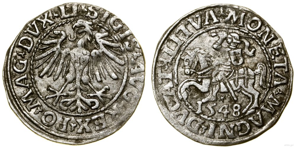 Polska, półgrosz, 1548