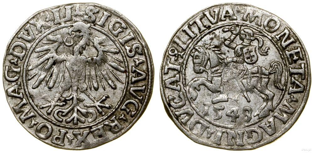 Polska, półgrosz, 1548