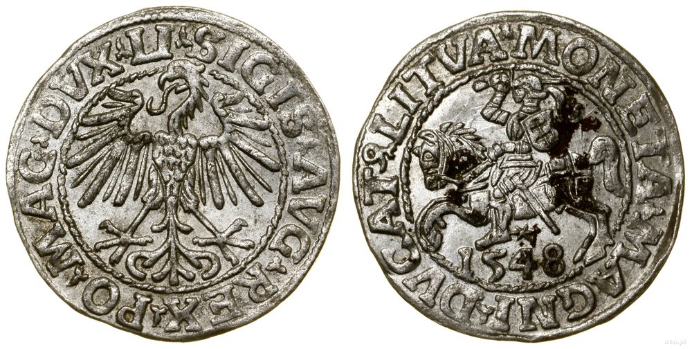 Polska, półgrosz, 1548