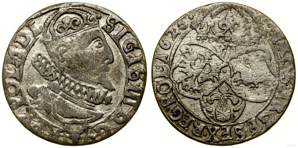 Polska, szóstak, 1626