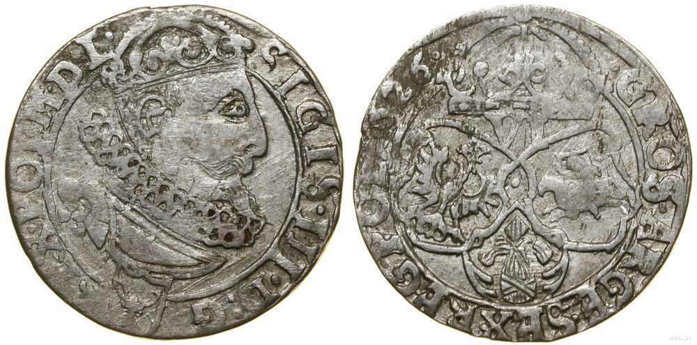 Polska, szóstak, 1626