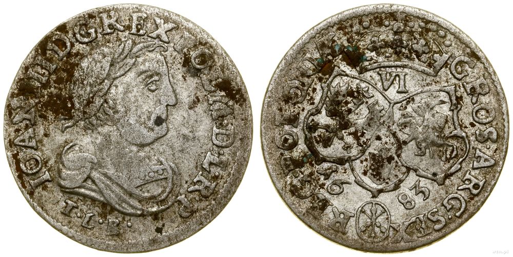 Polska, szóstak, 1683 TLB