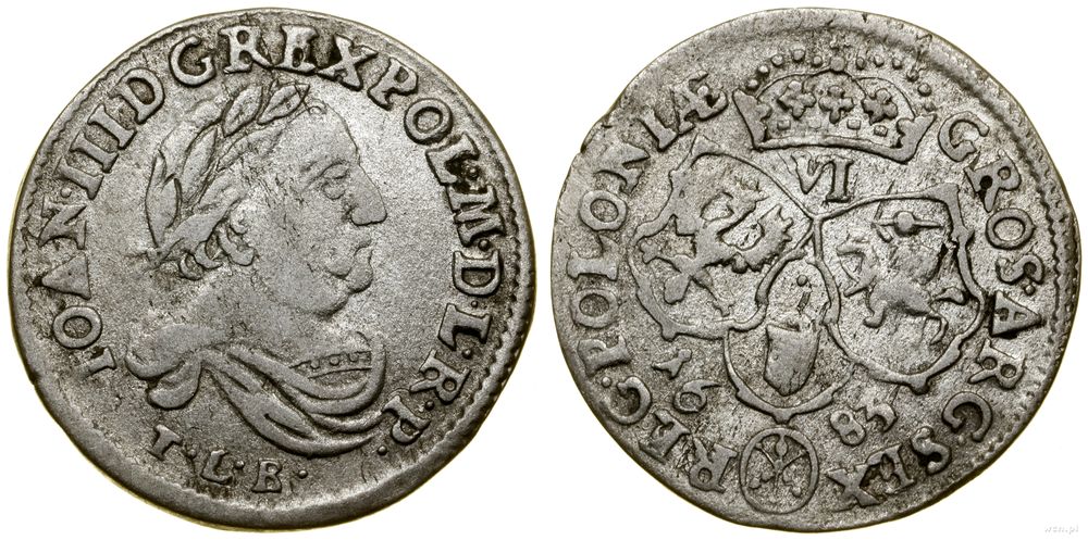 Polska, szóstak, 1683 TLB
