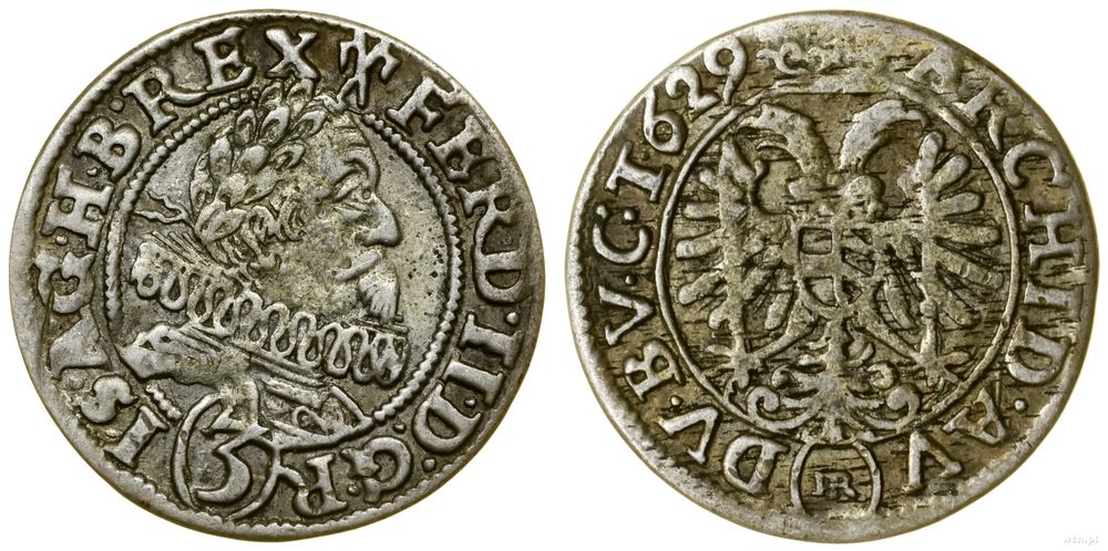 Śląsk, 3 krajcary, 1629 HR