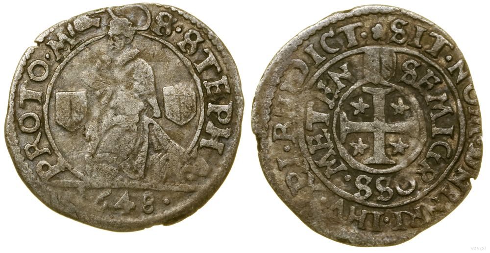 Francja, 1/2 grosza, 1648