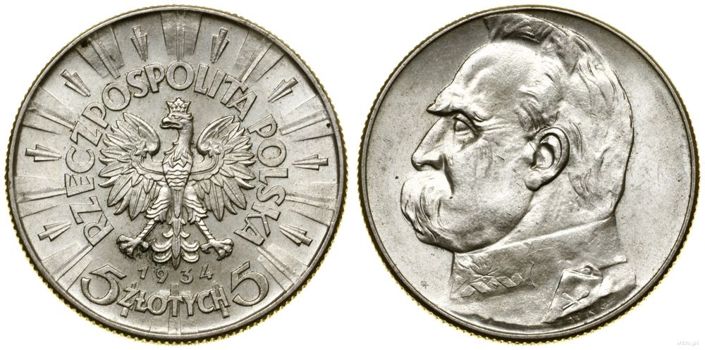 Polska, 5 złotych, 1934