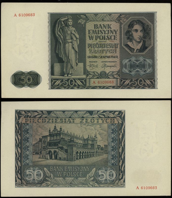 Polska, 50 złotych, 1.08.1941
