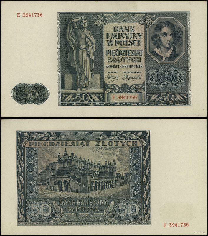 Polska, 50 złotych, 1.08.1941