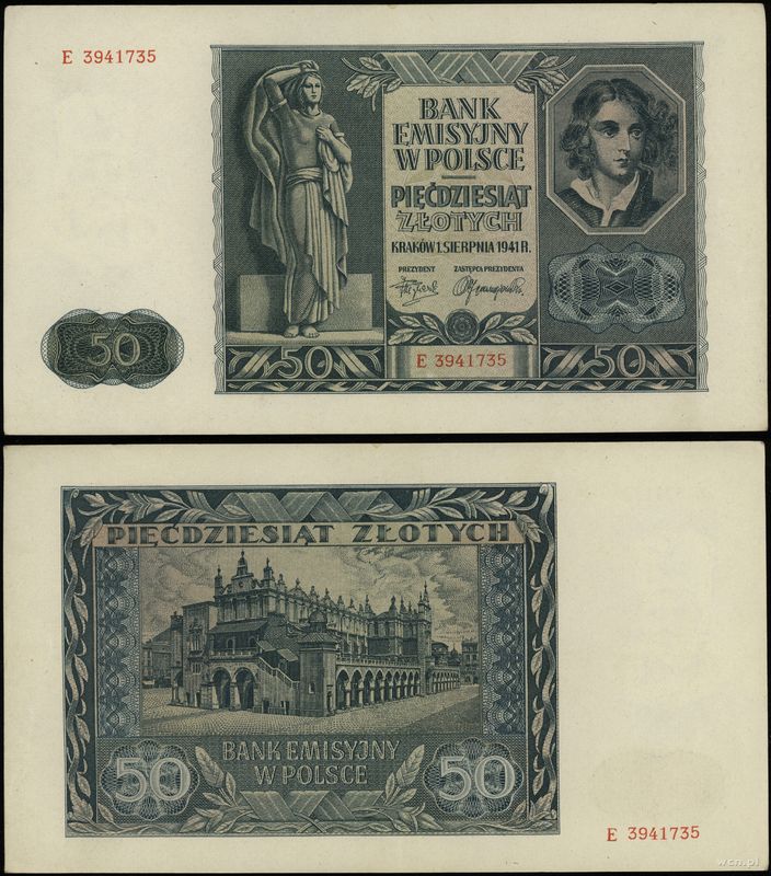 Polska, 50 złotych, 1.08.1941