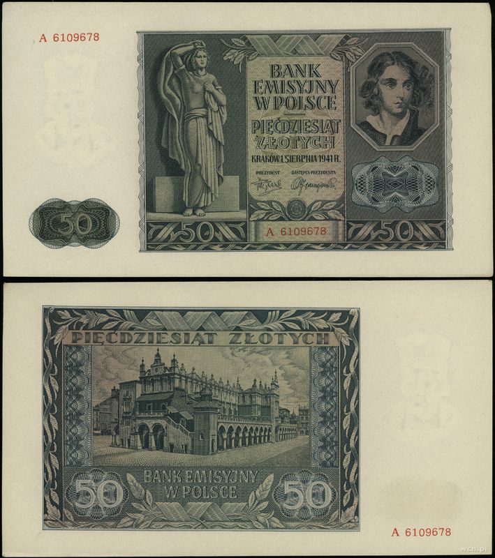 Polska, 50 złotych, 1.08.1941