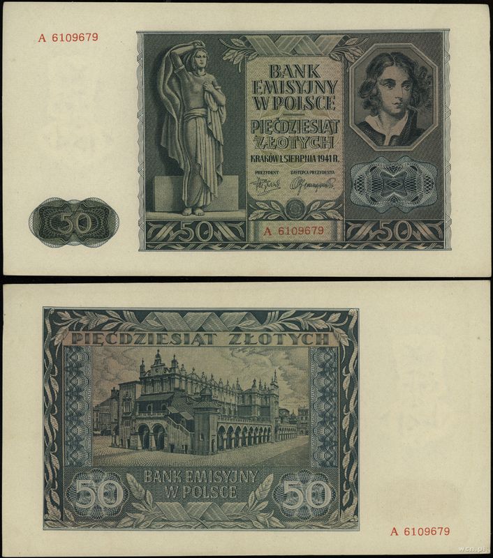 Polska, 50 złotych, 1.08.1941