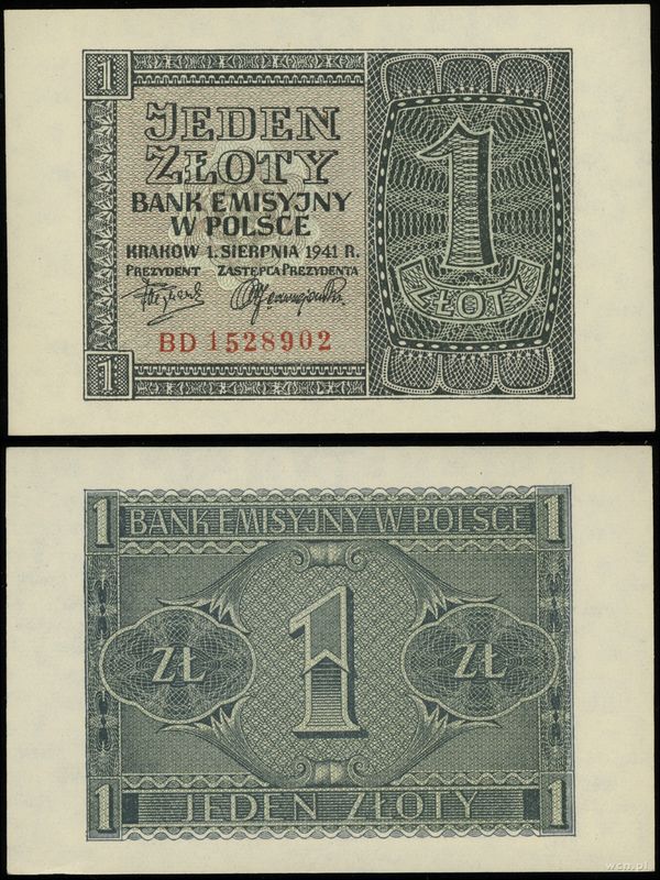 Polska, 1 złoty, 1.08.1941