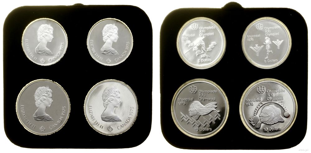 Kanada, zestaw 2 x 5 i 2 x 10 dolarów, 1975