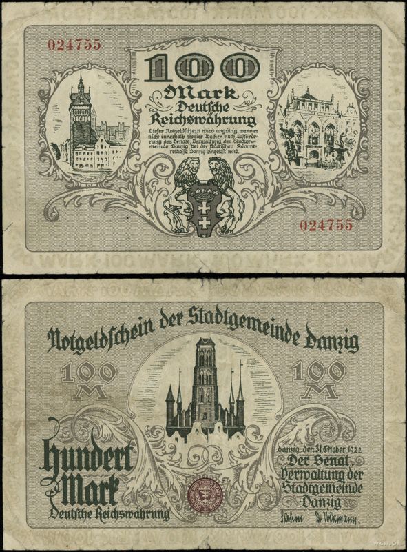 Polska, 100 marek, 31.10.1922