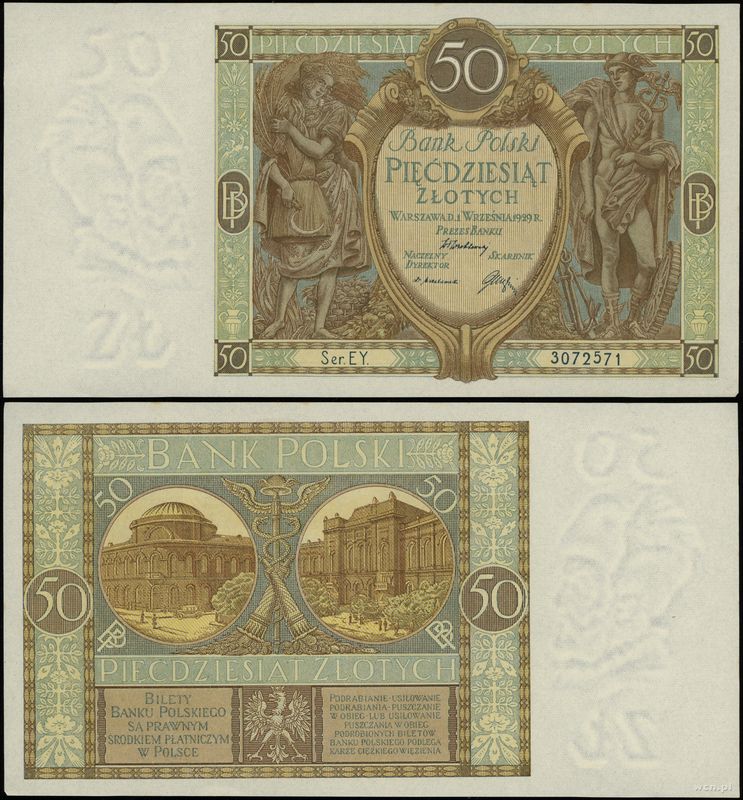 Polska, 50 złotych, 1.09.1929