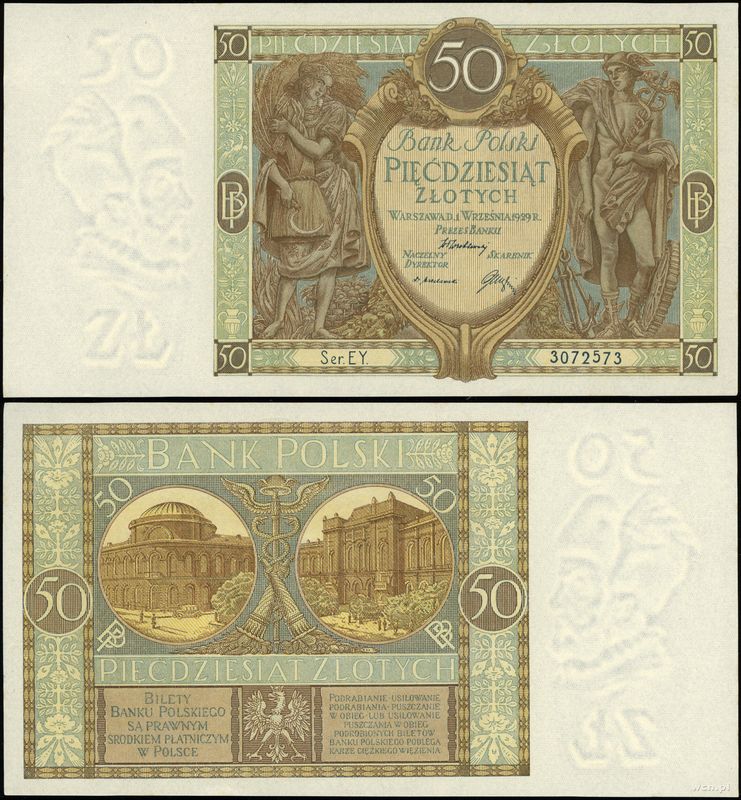 Polska, 50 złotych, 1.09.1929