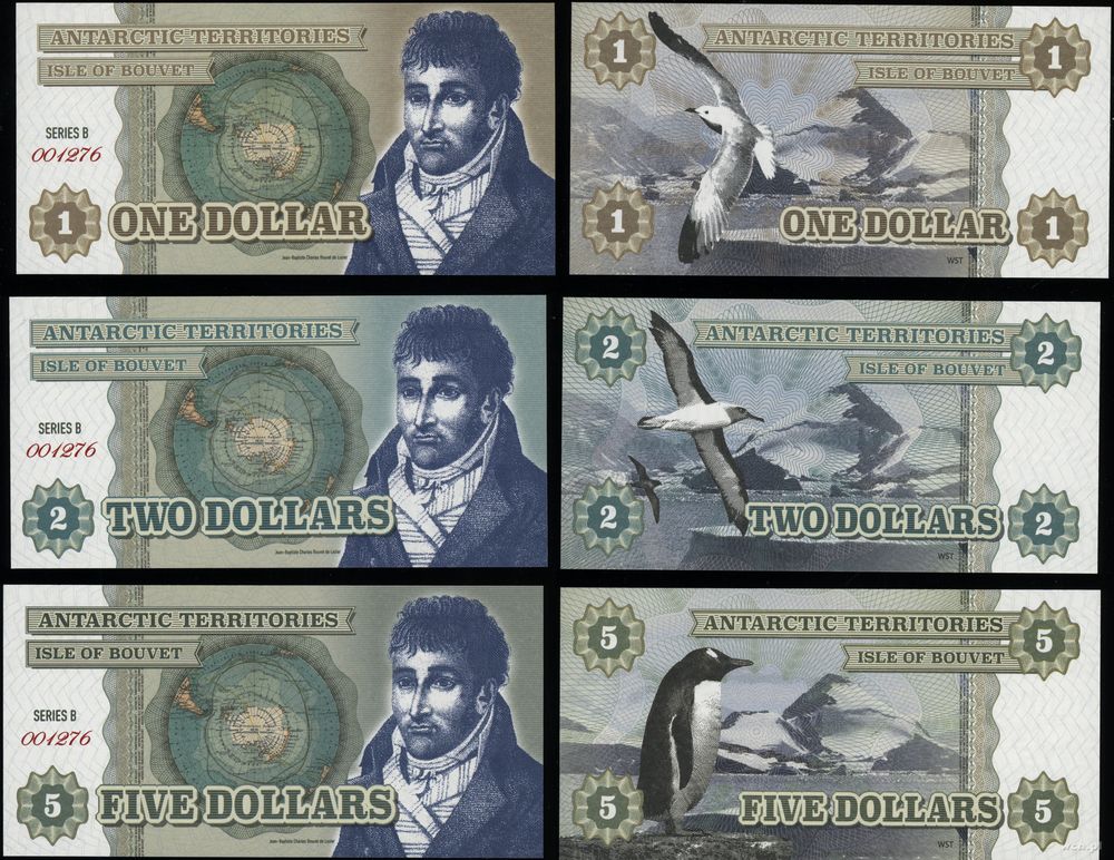 Antarktyda, zestaw 6 banknotów