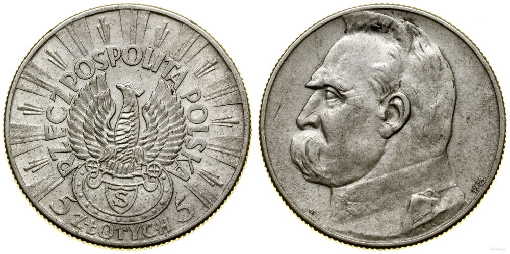 Polska, 5 złotych, 1934 S